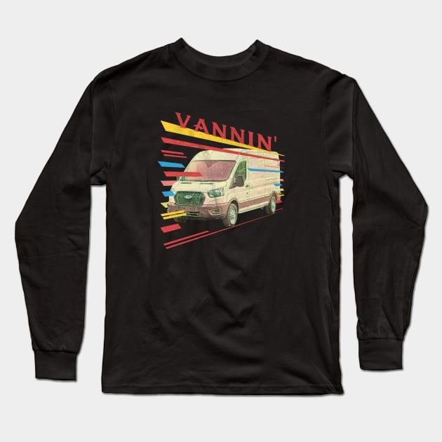 Vannin Van Life Transit Long Sleeve T-Shirt by karutees